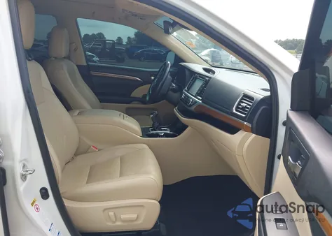 2019 Toyota Highlander Limited Platinum from USA, damaged, VIN 5TDDZRFH5KS956521